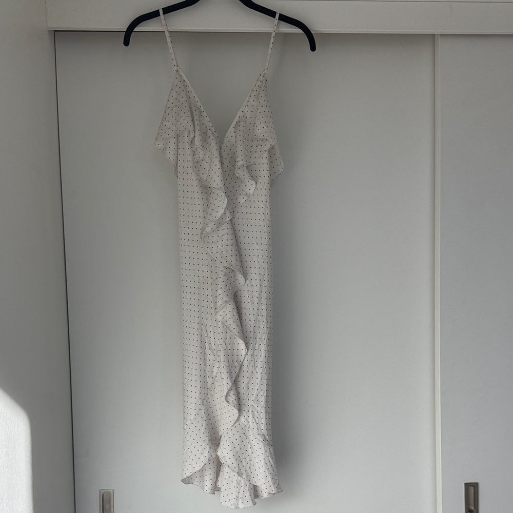 Victoria’s Secret Polka Dot Ruffle Slip Dress — XS